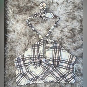 Adika Plaid Halter Top